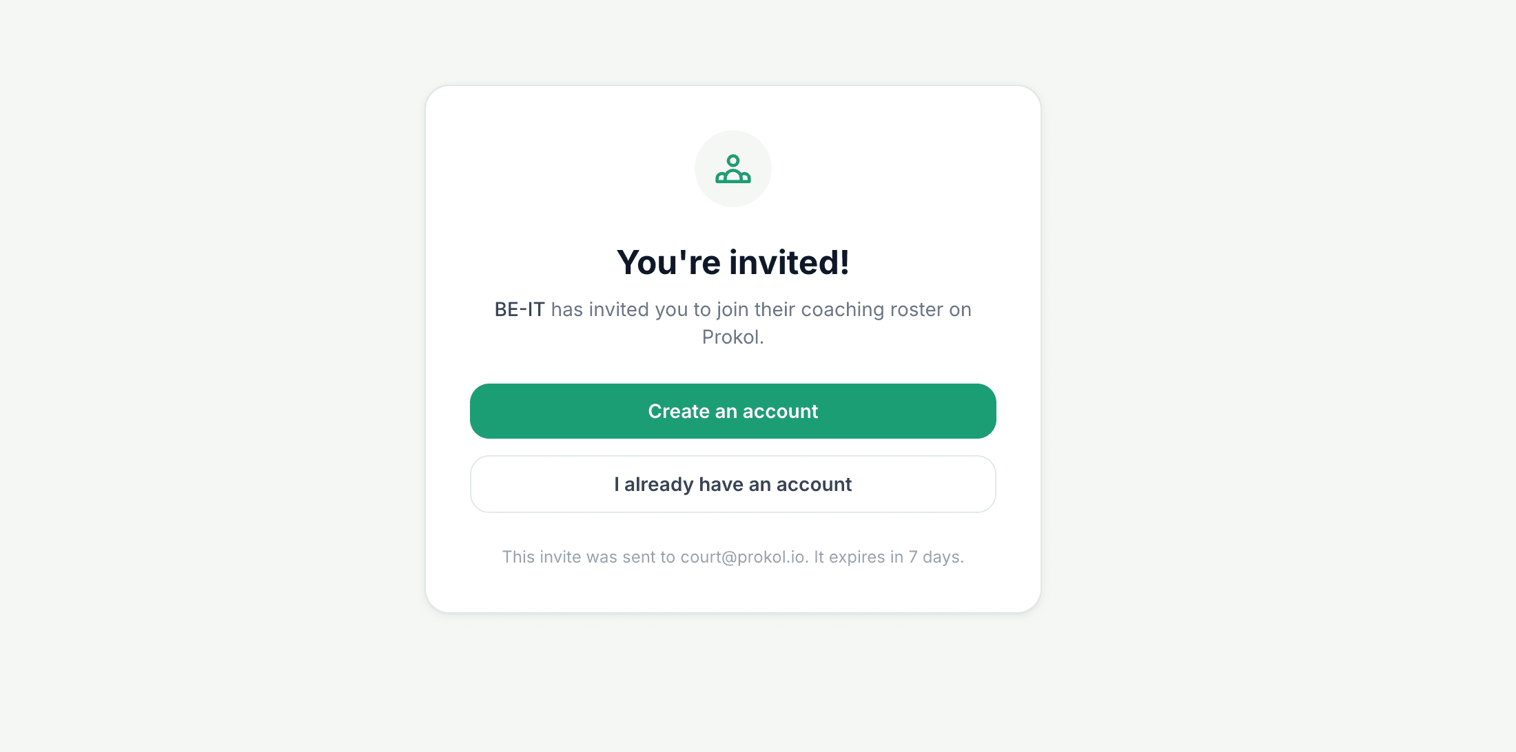 Client-facing onboarding — service card, payment step, welcome screen